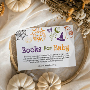Cartão De Informações Livros Assustadores e Excêntricos de Halloween par