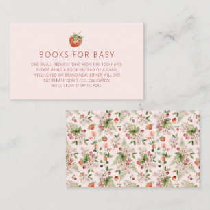 Cartão De Informações Livros Berry Para Bebê