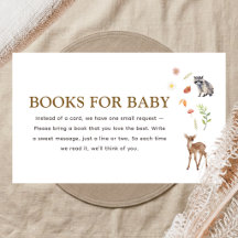 Livros Boho Floresta para Bebê para Chá de Bebê