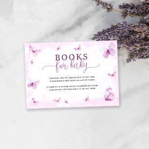 Cartão De Informações Livros Borboleta Para Bebê