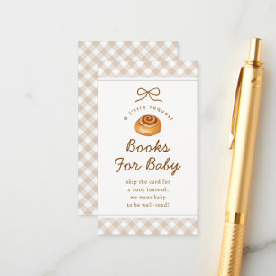 Cartão De Informações Livros Bun In The Oven Para o Bebê Churrasco de Be