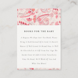 Cartão De Informações Livros Clássicos De Pincel De Blush Para Chá de fr