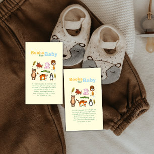 Cartão De Informações Livros Coloridos Divertidos Safari Selvagem Para C