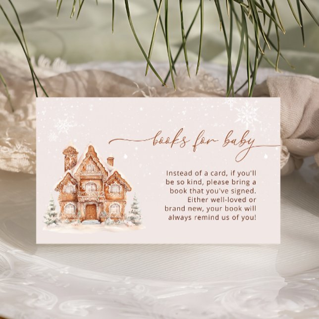 Cartão De Informações Livros da vila de inverno para o bebê (Criador carregado)