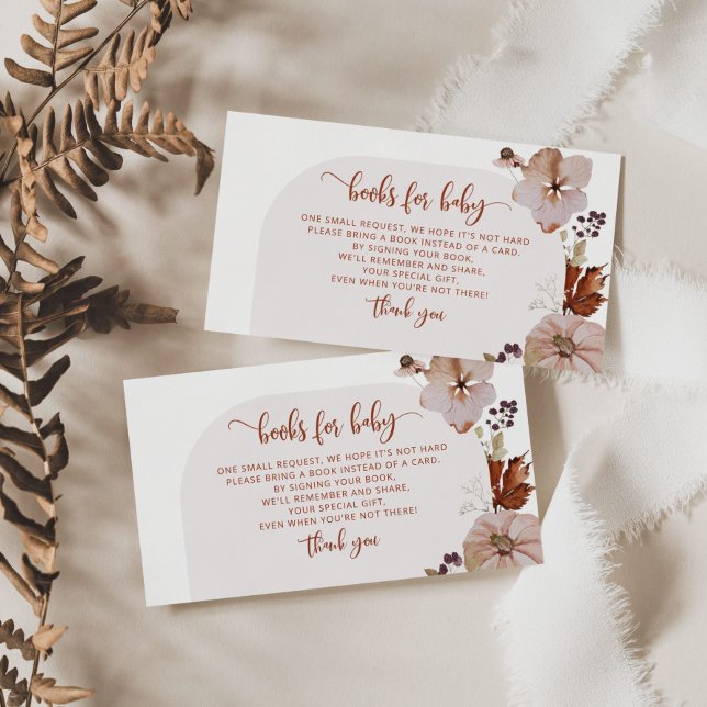 Cartão De Informações Livros de abóbora de arcos para bebês (Criador carregado)