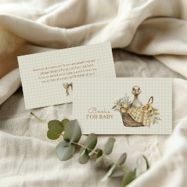 Cartão De Informações Livros de Aguarela de Limão Silvestre para Bebê 