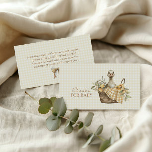 Cartão De Informações Livros de Aguarela de Limão Silvestre para Bebê 