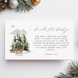 Cartão De Informações Livros De Árvores De Pinheiro Florestal Para Bebê