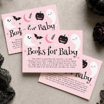 Livros de Babá de Halloween Rosa Fofos para Bebê