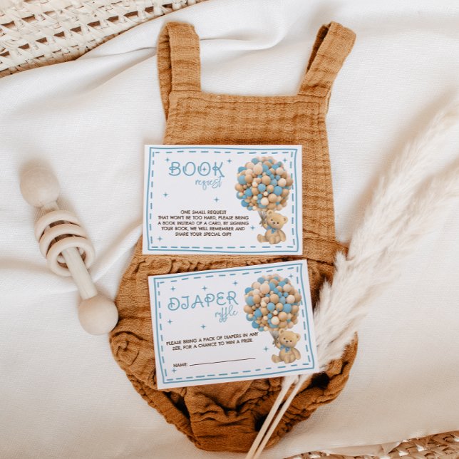 Cartão De Informações Livros de Balões de Urso para bebê (Criador carregado)