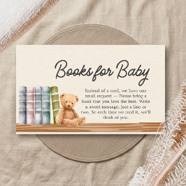 Cartão De Informações Livros de Bebê & Brunch Livros de Chuva de Bebê Ne