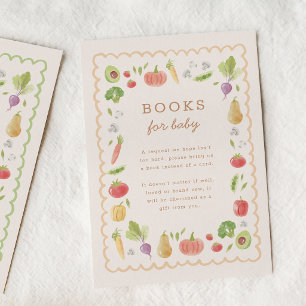 Cartão De Informações Livros de Bebê sobre Legumes Cultivados Localmente