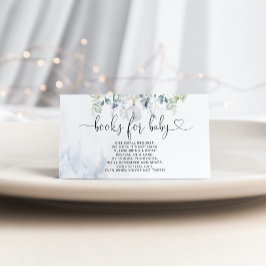 Cartão De Informações Livros de bolhas de inverno para o bilhete de bebê