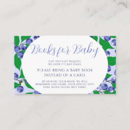 Cartão De Informações Livros de Chá de fraldas Azul Doce de Aroma Azul p