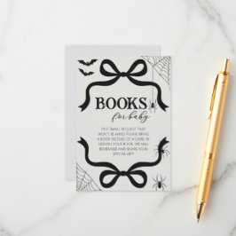 Cartão De Informações Livros de Chá de fraldas de Arco para o bebê