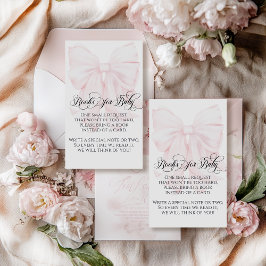 Cartão De Informações Livros de Chá de fraldas de Meninas Elegantes Mode