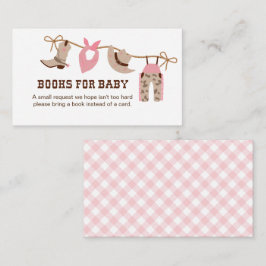 Cartão De Informações Livros de Chá de fraldas para Bebê