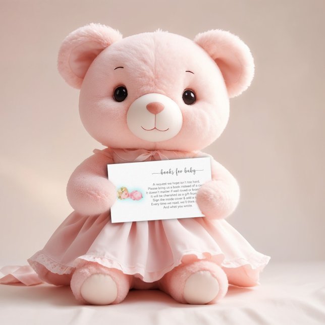 Cartão De Informações Livros de Chá de fraldas para Bebê (Criador carregado)