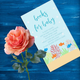 Cartão De Informações Livros De Chá de fraldas Para Bebê