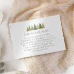 Cartão De Informações Livros de Chá de fraldas Woodland para Pedido de B<br><div class="desc">Crie um livro personalizado para o cartão de bebê para o seu chá de fraldas ou evento relacionado à floresta.</div>