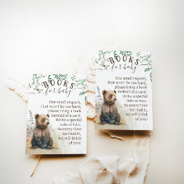 Cartão De Informações Livros de Chás de florestas verdes