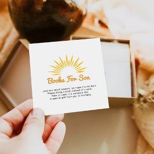 Cartão De Informações Livros de Chás de fraldas sussurrados para Bebê