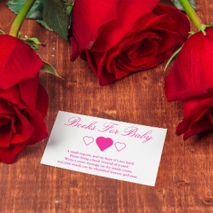 Cartão De Informações Livros de Chuvinha de Amor Para Bebê