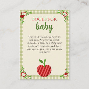 Cartão De Informações Livros de Chuvinha de Amor para Bebê Adoráveis
