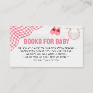 Cartão De Informações Livros de Chuvinha de Bebê de Futebol Rosa