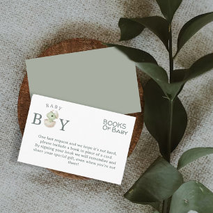 Cartão De Informações Livros de Dinossauro Fofos para Enfeite de Chuveir