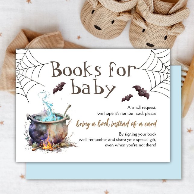 Cartão De Informações Livros de Halloween para Baby Request Boy Blue (Criador carregado)