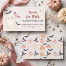 Livros de Halloween Rosa Pastel Little Boo para Be