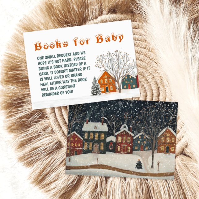 Cartão De Informações Livros de Inverno para o Bebê: Leva uma Aldeia (Criador carregado)