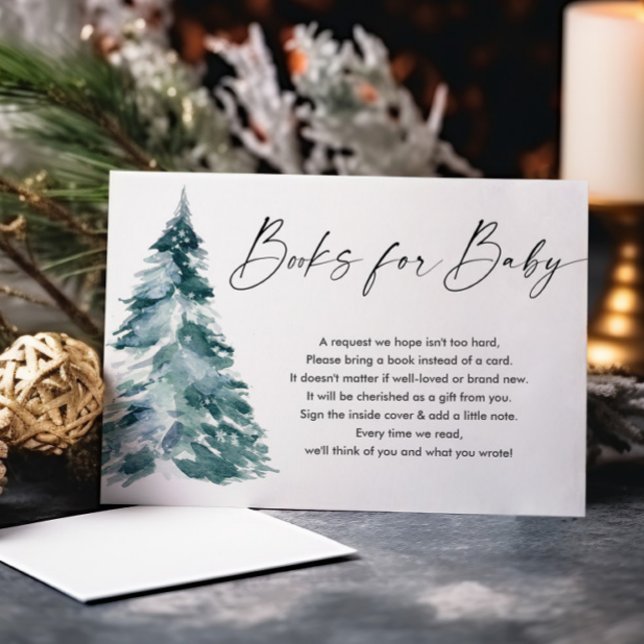 Cartão De Informações Livros de inverno para pedido de livro neutro para (Criador carregado)