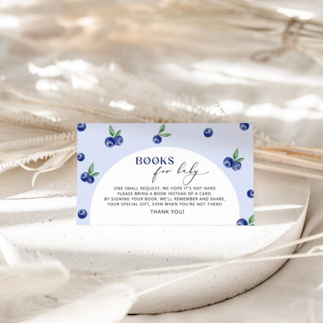 Cartão De Informações Livros de mirtilo para ingresso de bebês (Criador carregado)