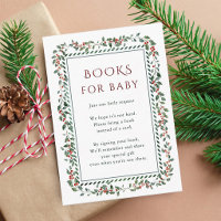 Livros de Natal com Folhas de Azevinho para Chá de