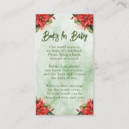 Cartão De Informações Livros de Natal Neutros em Gênero para Chá de Bebê