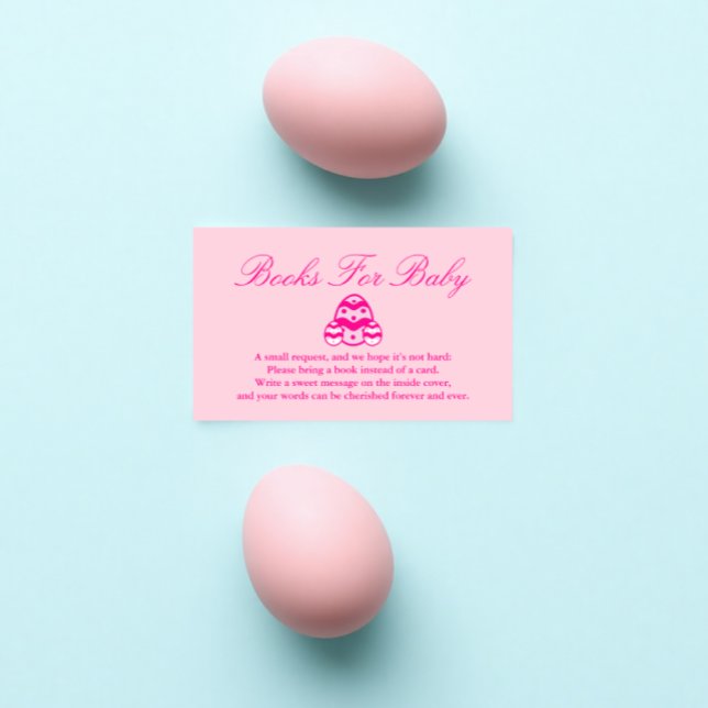 Cartão De Informações Livros De Páscoa De Pequeno Pintinho Para Chá de f (Criador carregado)