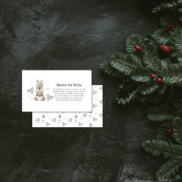 Cartão De Informações Livros de Patins de Gelo do Coelho de Inverno para