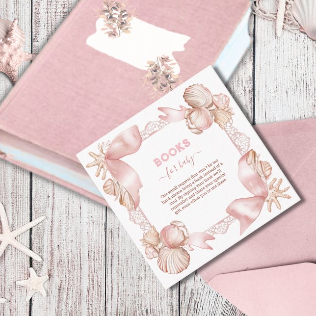 Cartão De Informações Livros de Pérolas para Bebê (Criador carregado)