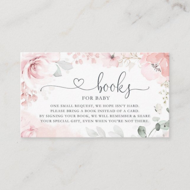 Cartão De Informações Livros de primavera Garden para Cartão-Bebê (Frente)