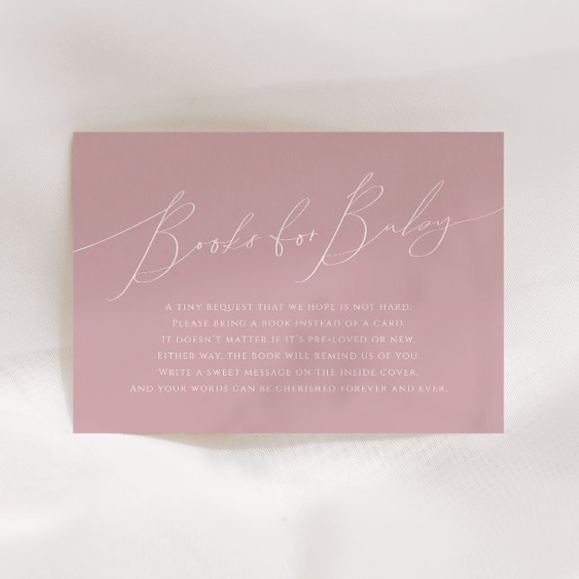 Cartão De Informações Livros De Rosa De Quaresco Para Bebê (Criador carregado)