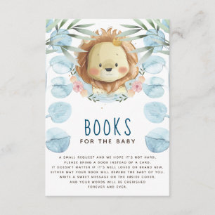 Cartão De Informações Livros do leão para o bebê