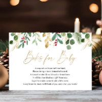 Livros elegantes de folhagem natalícia para encart