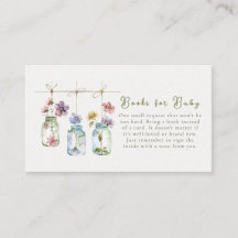 Livros em Pote de Vidro de Flores Silvestres de Ja