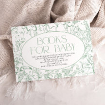 Livros em Verde Salvia Toile de Jouy para Chá de B