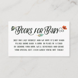 Cartão De Informações Livros Florais De Queda Para Bebê