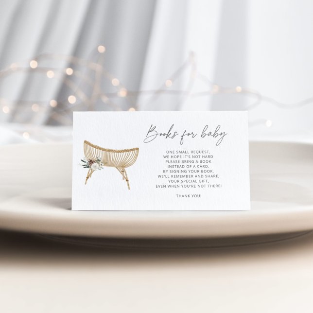 Cartão De Informações Livros infantis de inverno para bilhete para bebês (Criador carregado)