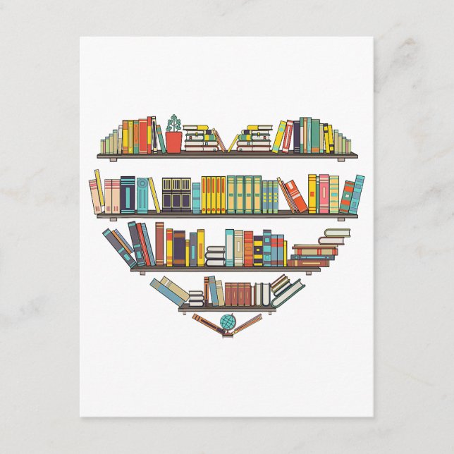 Cartão De Informações Livros legal Leitura Homens Mulheres Livro Letras  (Frente)