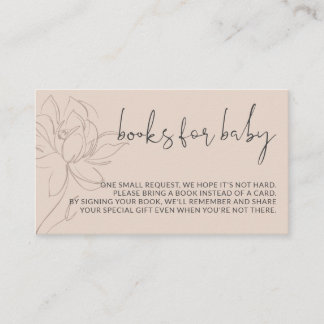 Cartão De Informações Livros modernos para bebê simples